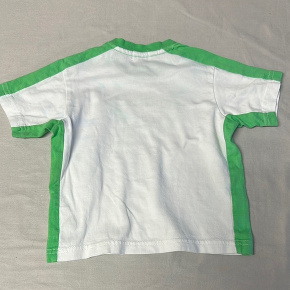 Mexx - Vibrant Green and White Short Sleeve Tee with Graphic Design - Picture 2 of 4